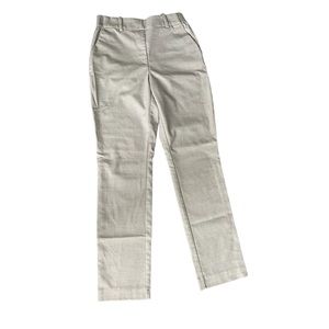 Beige office straight pants.